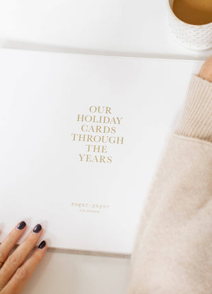 Red Holiday Card Book