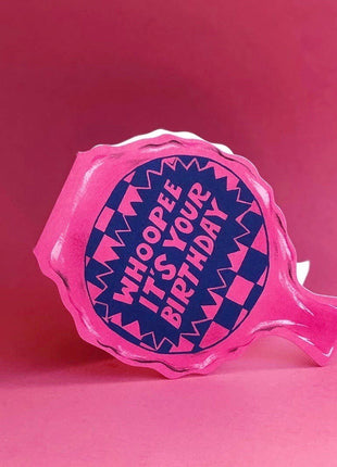 Whoopee Cushion birthday greeting card