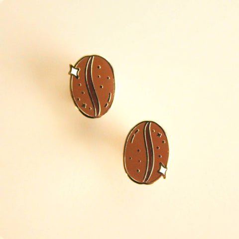 Coffee Beans Mini Enamel Pin