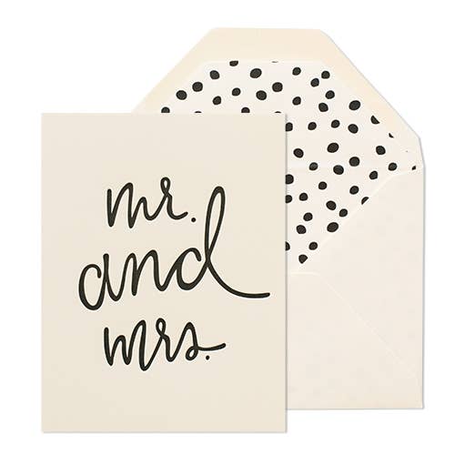 Playful Mr and Mrs Card