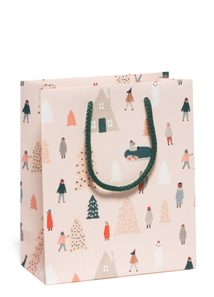 Pink Trees holiday gift bag