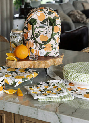 Orange Orchard Canvas Tote Bag