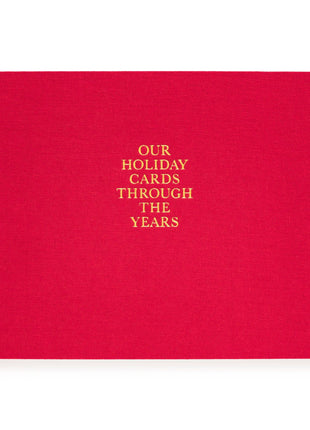 Red Holiday Card Book