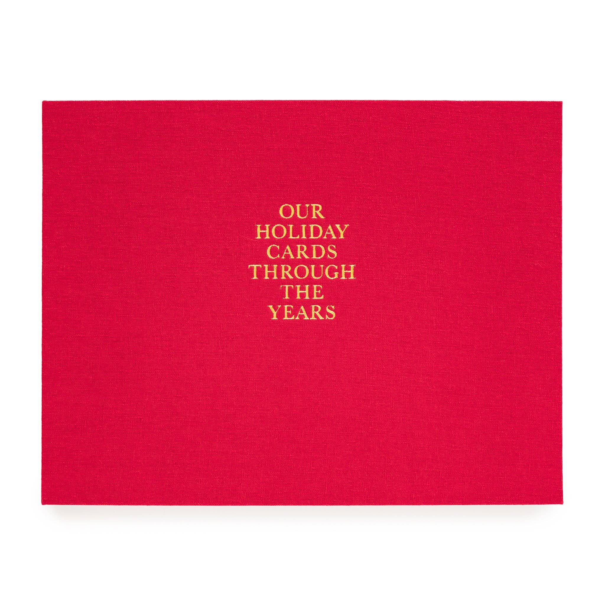 Red Holiday Card Book