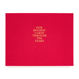 Red Holiday Card Book