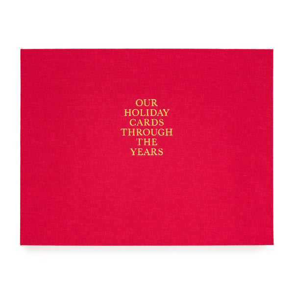 Red Holiday Card Book