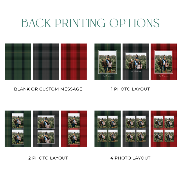 Traditional Tartan Holiday Card