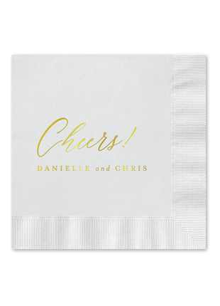 Cheers Cocktail Napkin - Personalized Custom Cocktail Napkin