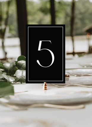 French Toile Floral Table Numbers