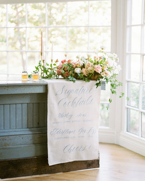 Linen Signature Cocktail Sign