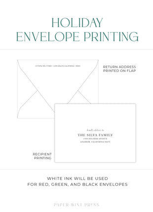 Merry & Bright Foil Custom Holiday Card