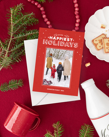 Happiest Holidays Holiday Card