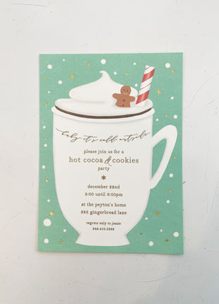 Hot Chocolate Party Invitation Kit - Karen Adams