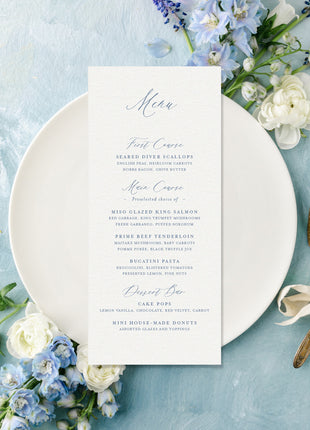 Classic Menu Cards