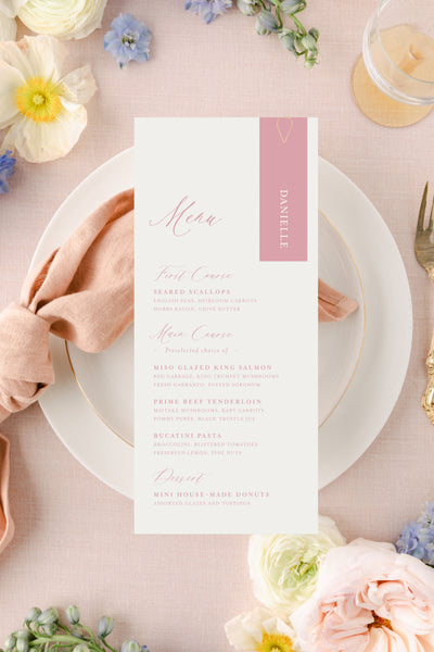 Classic Menu Cards