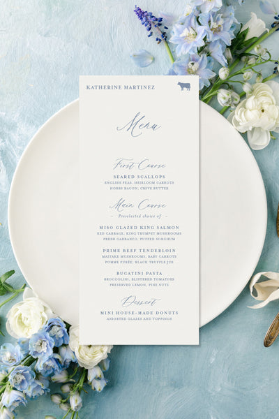 Classic Menu Cards