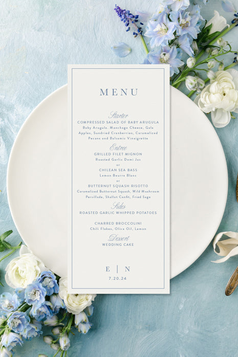 Classic Menu Cards