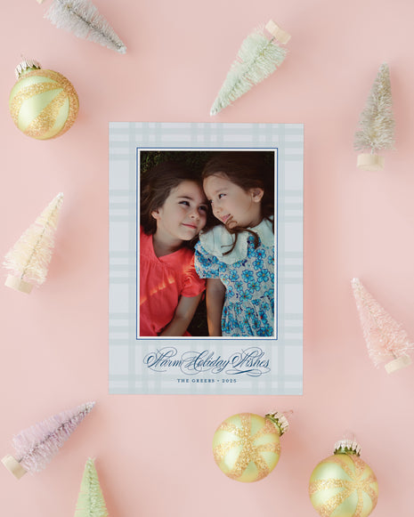 Warm Holiday Wishes - Blue