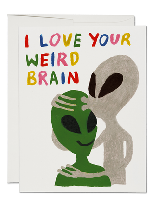 Alien Love greeting card