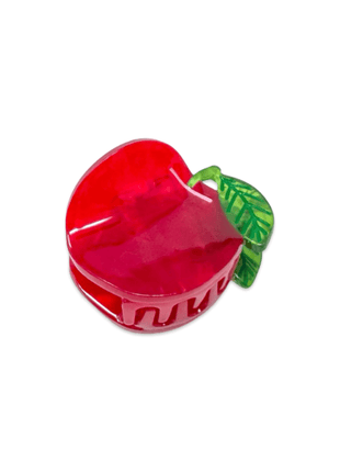 Mini Red Apple Hair Claw Clip