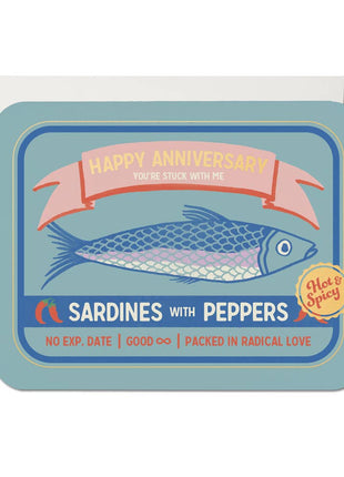 You're Stuck with Me anniversary greeting card