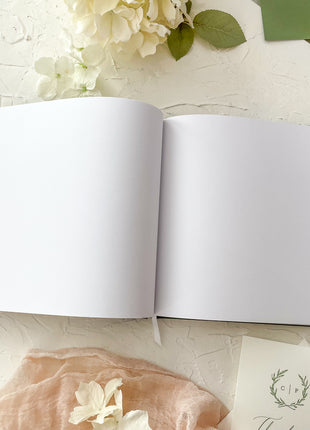 Personalized Hardcover Wedding Guest Book, 10.9x8.75"