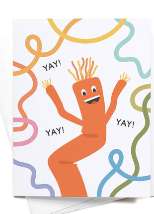Yay Wacky Waving Inflatable Tube Man Greeting Card