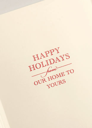 Holiday Entrance Folded Greeting Card Set - Crane Boxed Holiday