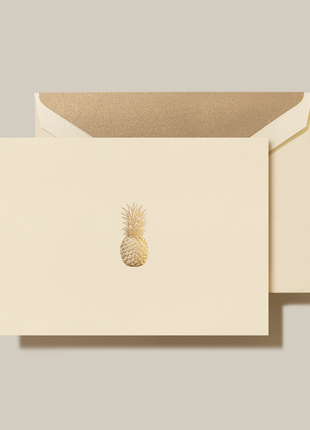Pineapple Folded Note - Crane Boxed Notecard Set