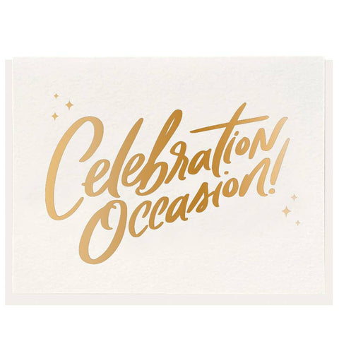 Celebration Occasion - Letterpress Card