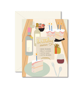 Birthday Tablescape Greeting Card