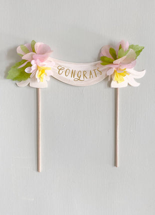 Congrats Cake Topper by The First Snow