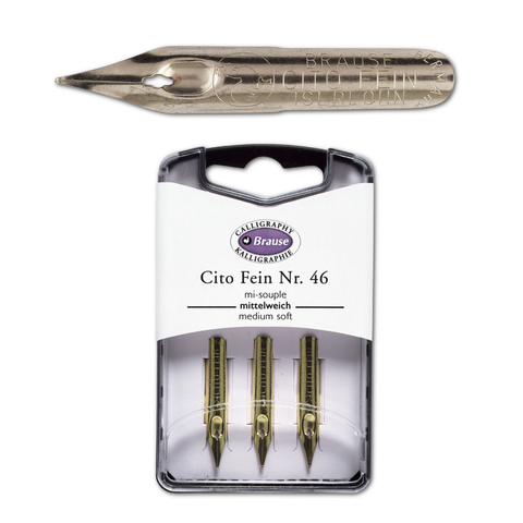 Brause Calligraphy Nib #46 - Cito Fein - Box of 3