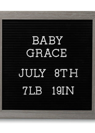 Rustic Wooden Letterboard Set with 188 Letters & Numbers