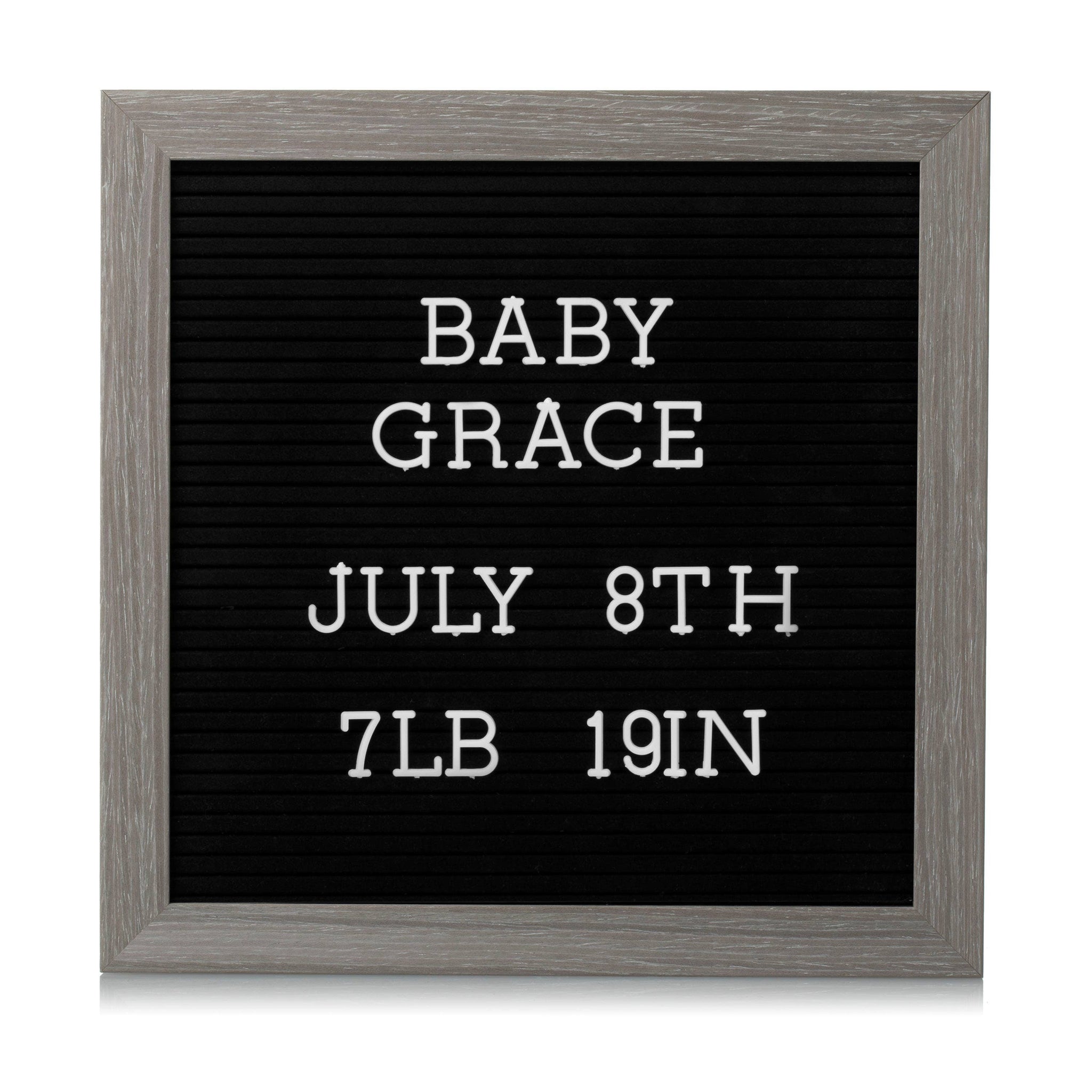 Rustic Wooden Letterboard Set with 188 Letters & Numbers