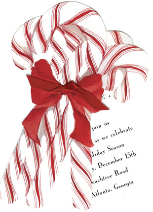 Candy Cane Bouquet Invitation Kit - Stevie Streck
