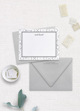 Gatsby Personalized Stationery Card | Set of 12