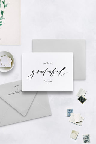 Grateful Thank You Card