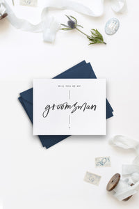 Will You Be My Groomsman Card