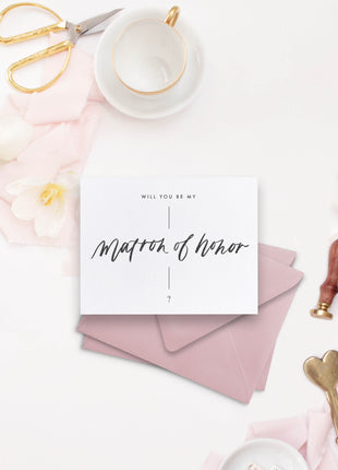 Will You Be My Matron Of Honor Card