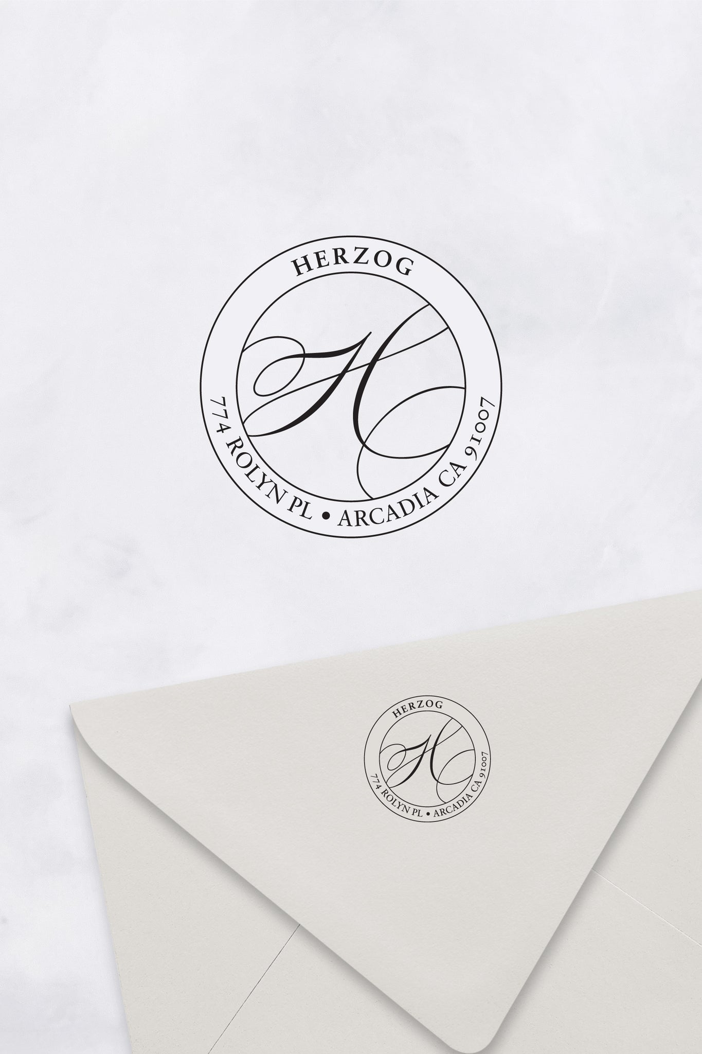 Initial Custom Return Address Stamp