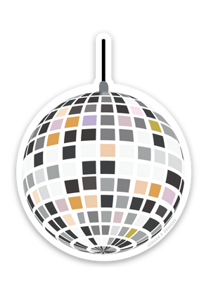 Disco Ball Vinyl Sticker