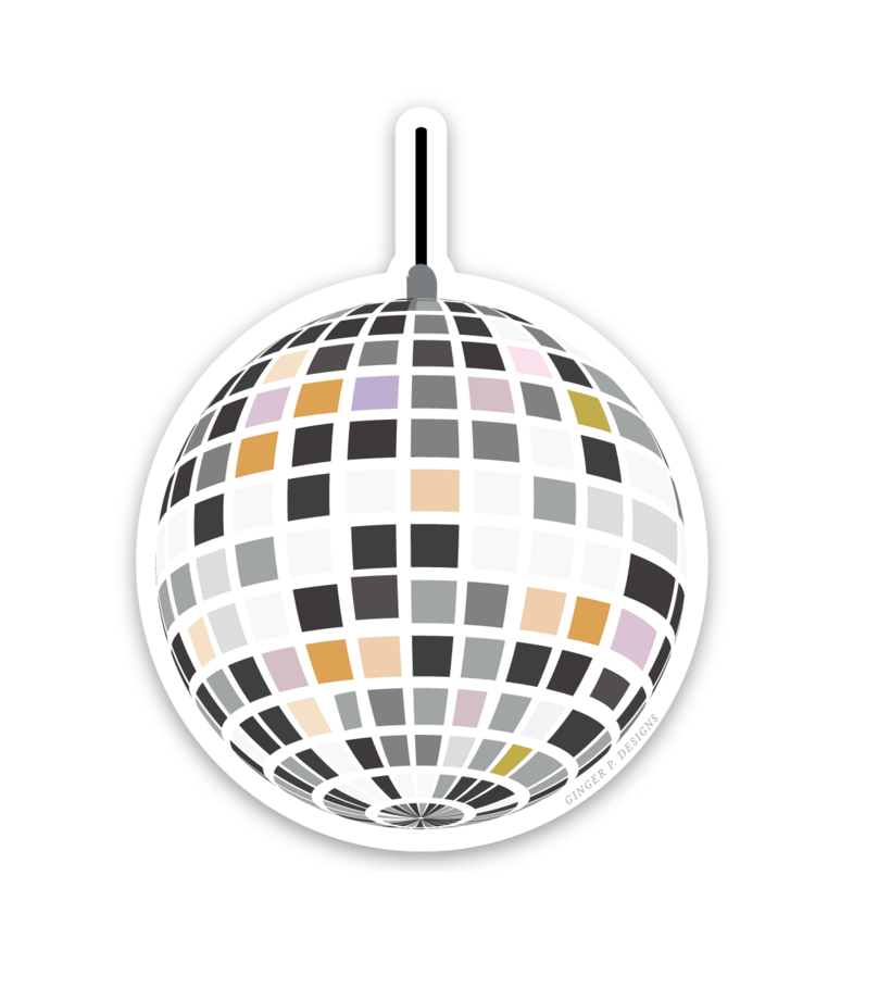 Disco Ball Vinyl Sticker