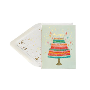 Oh Happy Day Piñata Cake Card