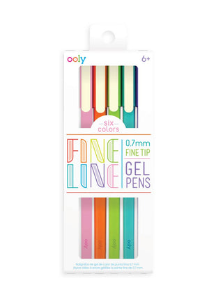 Fine Lines Gel pens set of 6